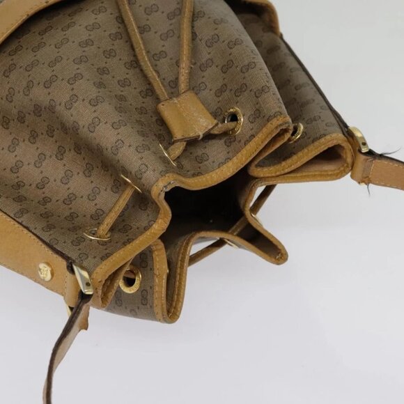 GUCCI Micro GG Supreme Shoulder Bag Beige Gold - Picture 7 of 15
